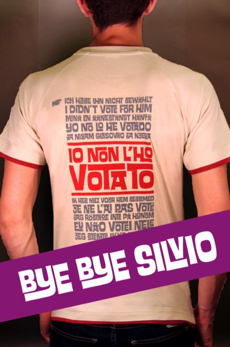 bye bye silvio berlusconi-t-shirt-no-berlusconi-festa